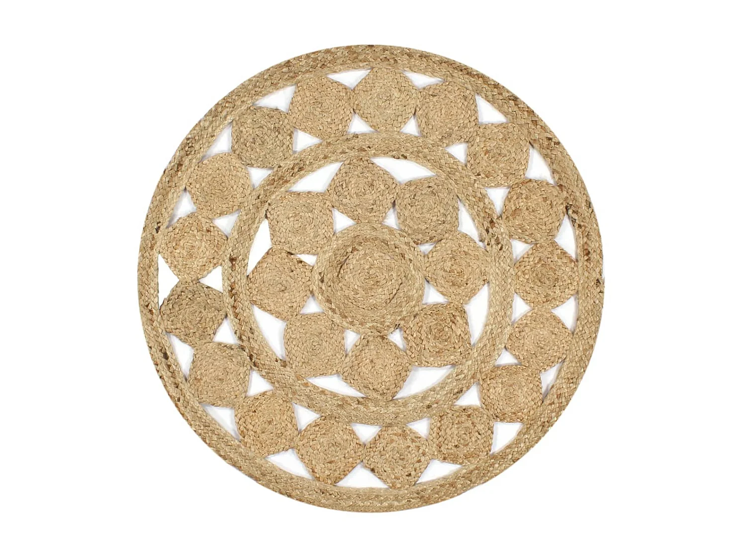 Tapis fait à la main Jute tressée 150 cm QBH66187