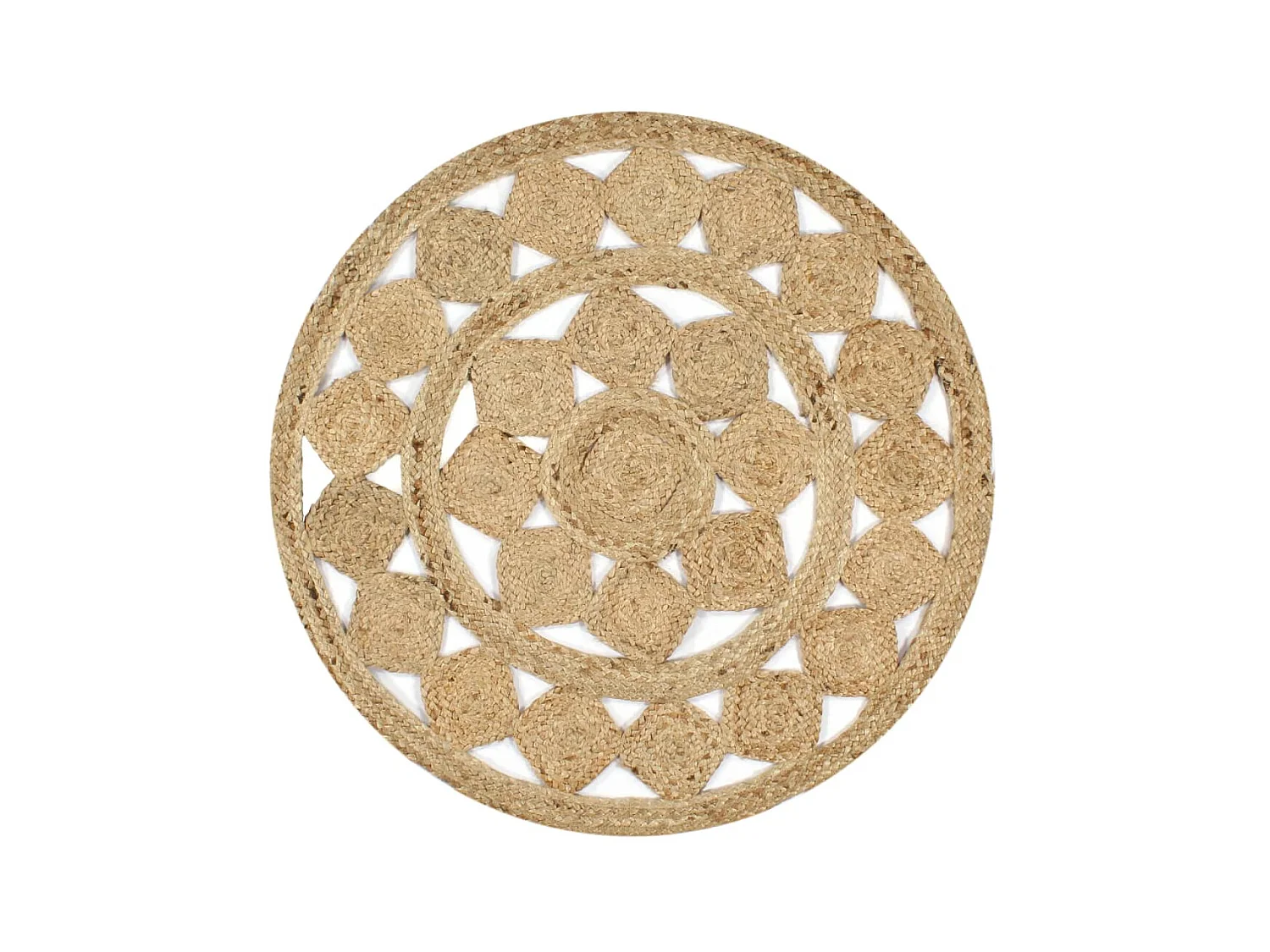Tapis fait à la main Jute tressée 150 cm QBH66187
