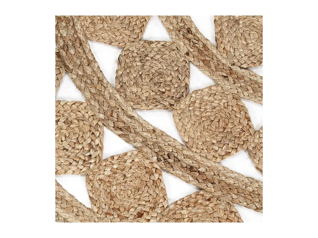 Vloerkleed handgemaakt 150 cm gevlochten jute NL738158