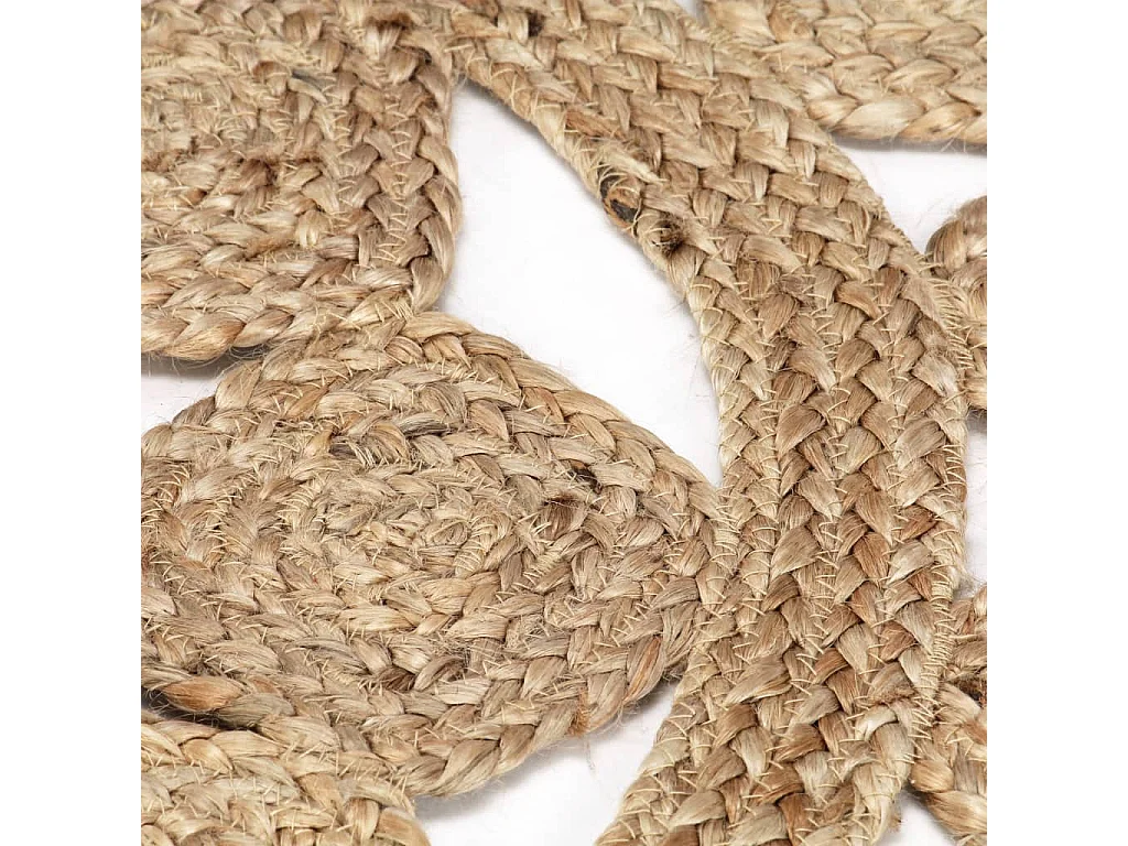 Vloerkleed handgemaakt 150 cm gevlochten jute NL738158