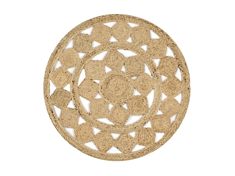 Tapis fait à la main Jute tressée 150 cm QBH66187