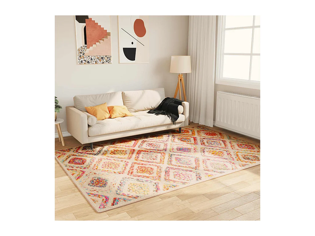 Tapis lavable multicolore 160x230 cm antidérapant QBH48237