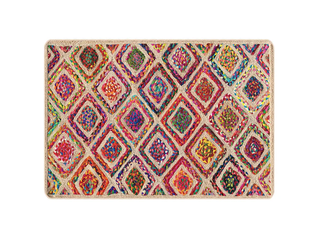 Tapis lavable multicolore 160x230 cm antidérapant QBH48237