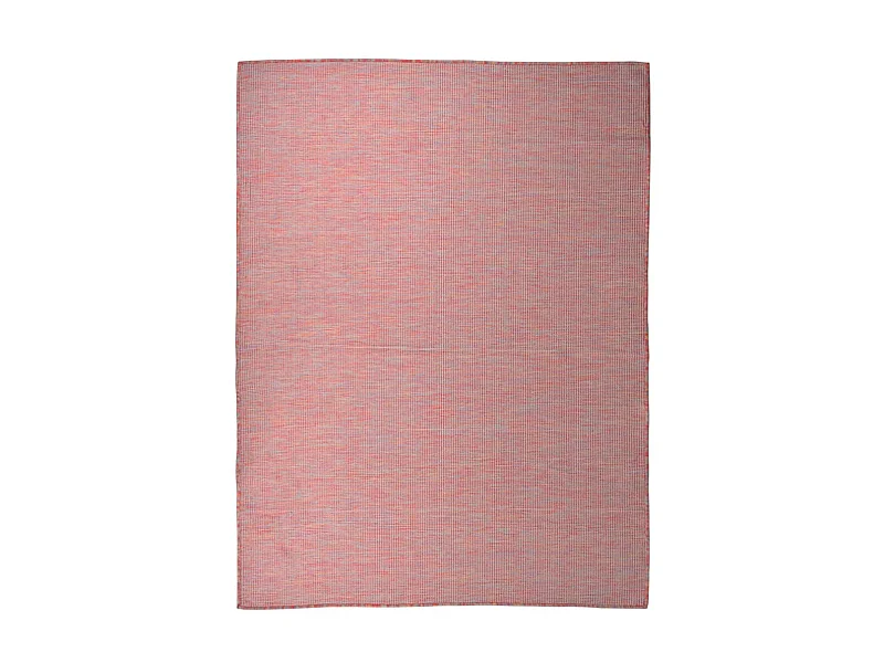 Tapis à tissage plat d'extérieur 120x170 cm Rouge QBH44413