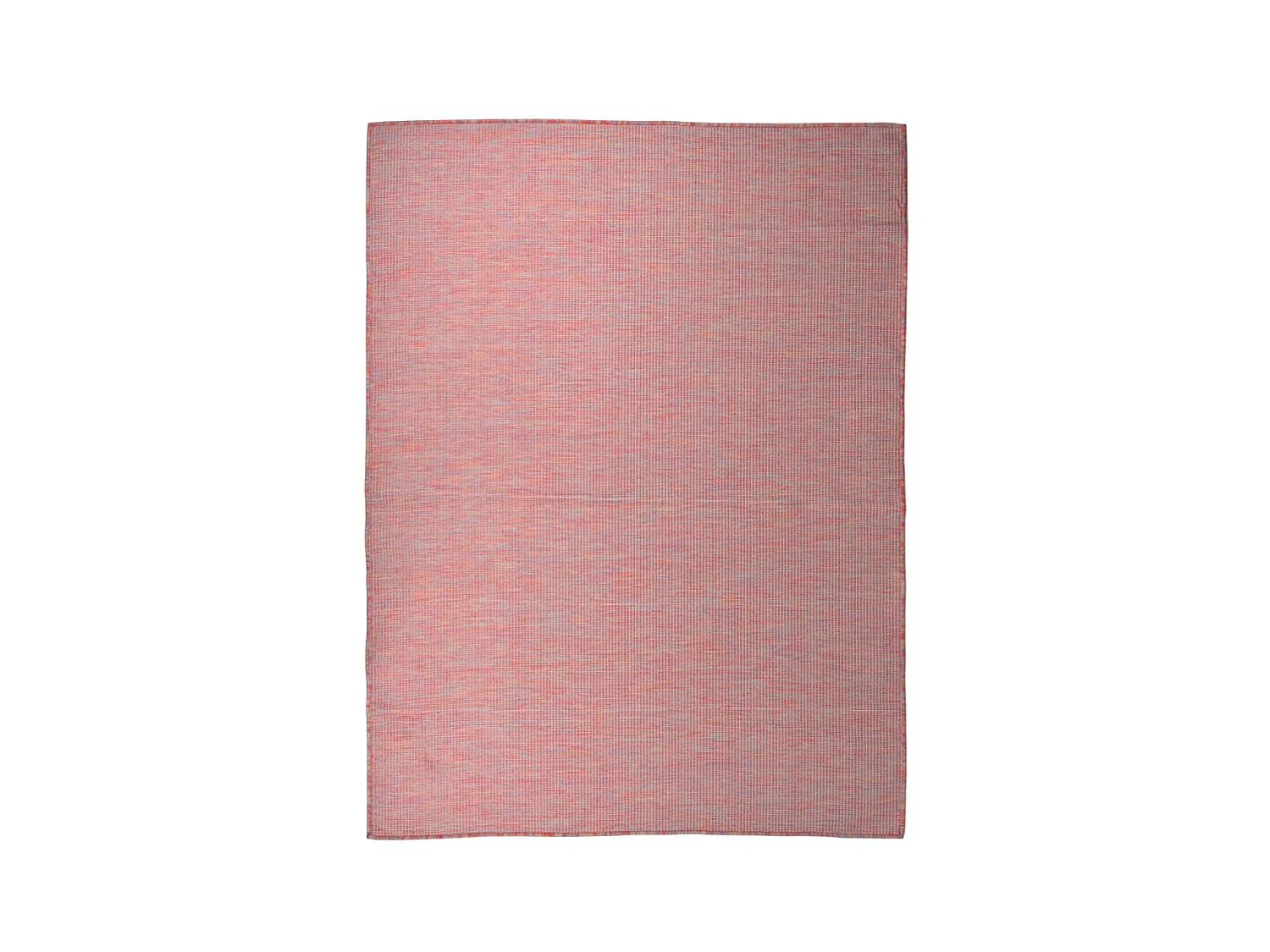 Tapis à tissage plat d'extérieur 120x170 cm Rouge QBH44413