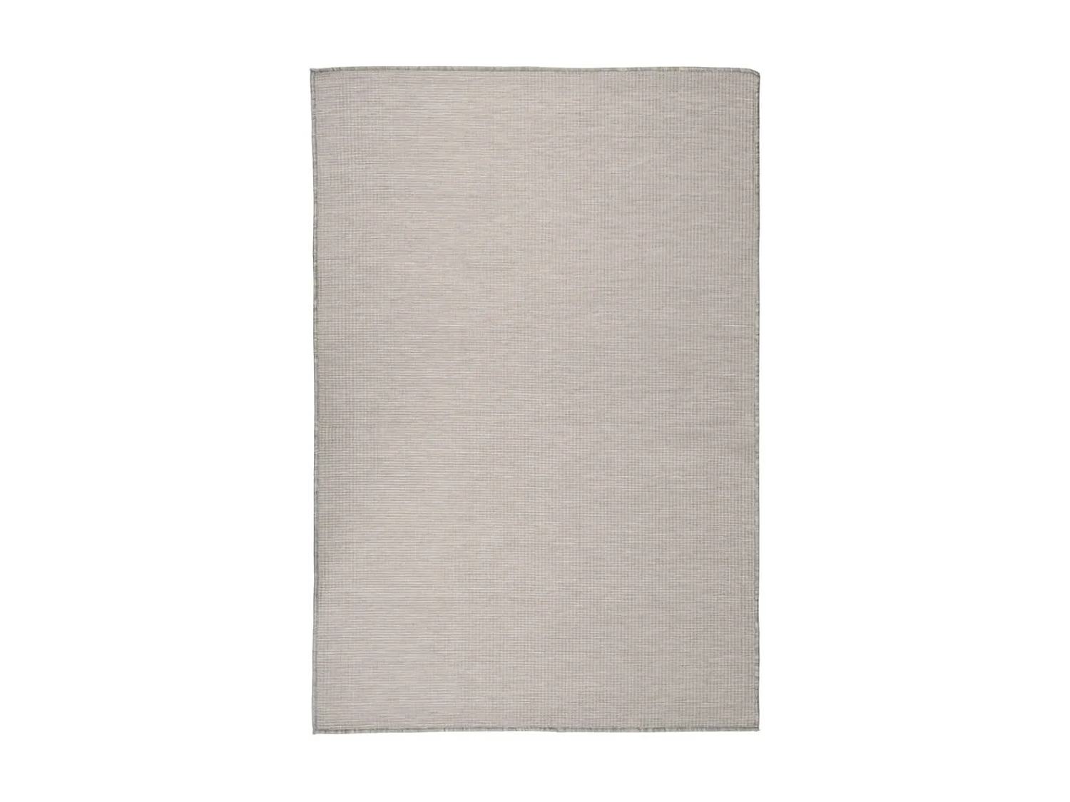 Tapis à tissage plat d'extérieur 120x170 cm Taupe QBH54453