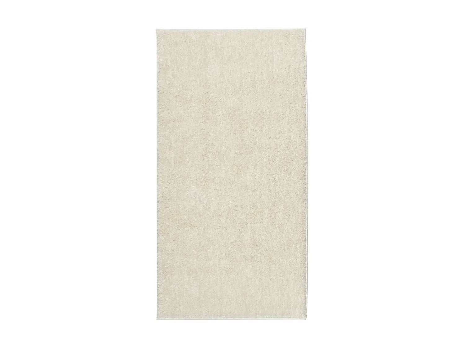 Tapete de pelo alto aspeto brilhante ISTAN 100x200cm cor creme PT550912