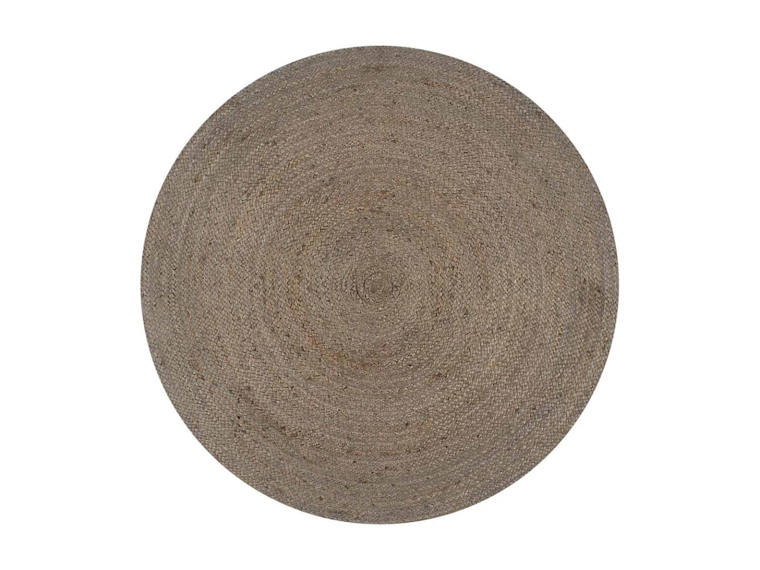 Tapis fait à la main Jute Rond 90 cm Gris QBH47527