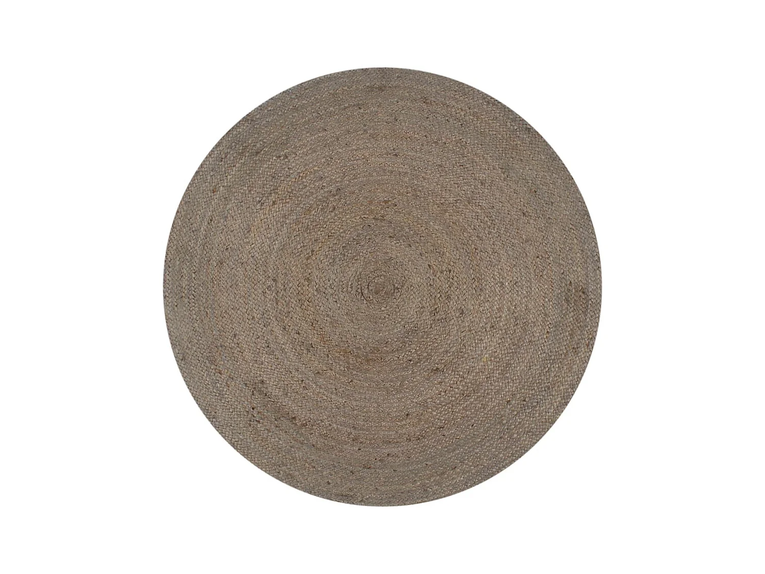 Tapis fait à la main Jute Rond 90 cm Gris QBH47527
