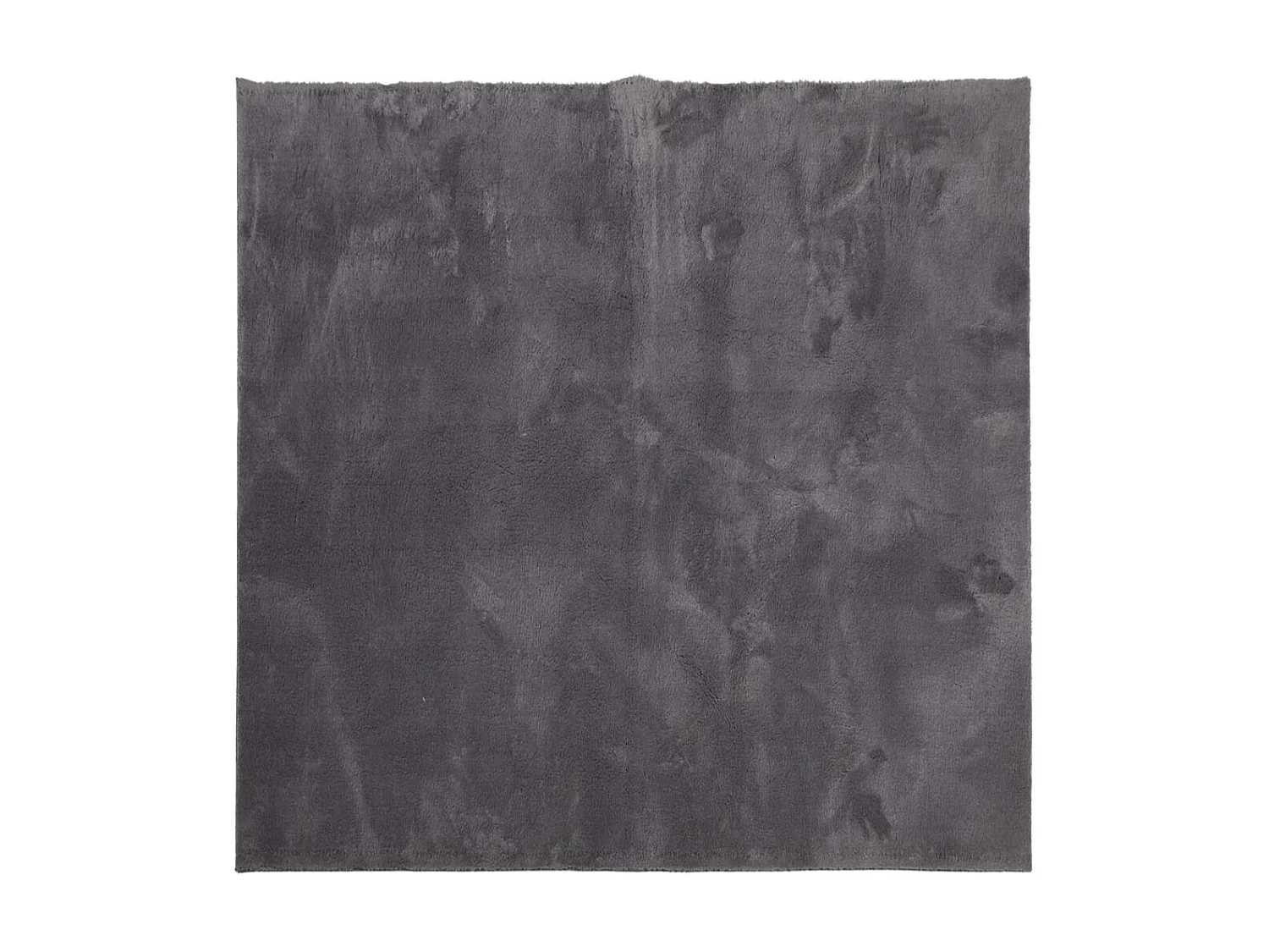 Tapis HUARTE à poils courts doux lavable anthracite 240x240 cm QBH87419