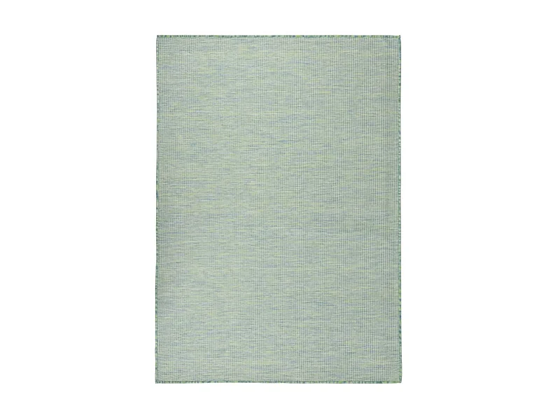 Alfombra de exterior de tejido plano turquesa 200x280 cm ES95634