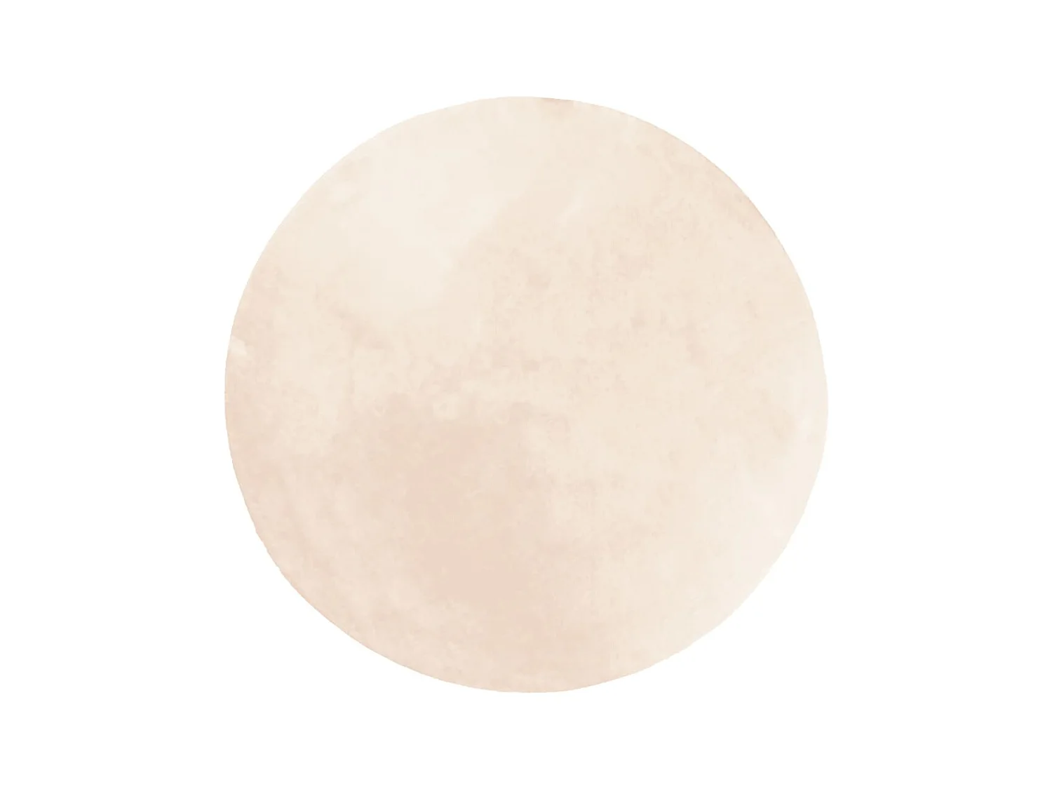 Tapis HUARTE à poils courts doux et lavable beige Ø 120 cm QBH63932