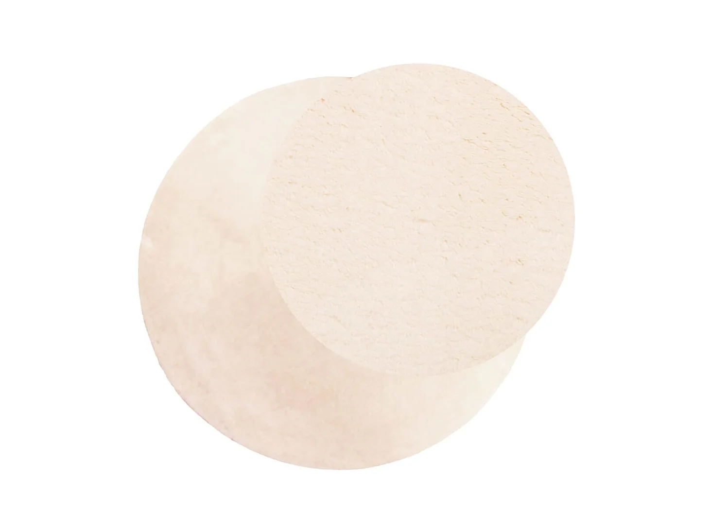 Tapis HUARTE à poils courts doux et lavable beige Ø 120 cm QBH63932