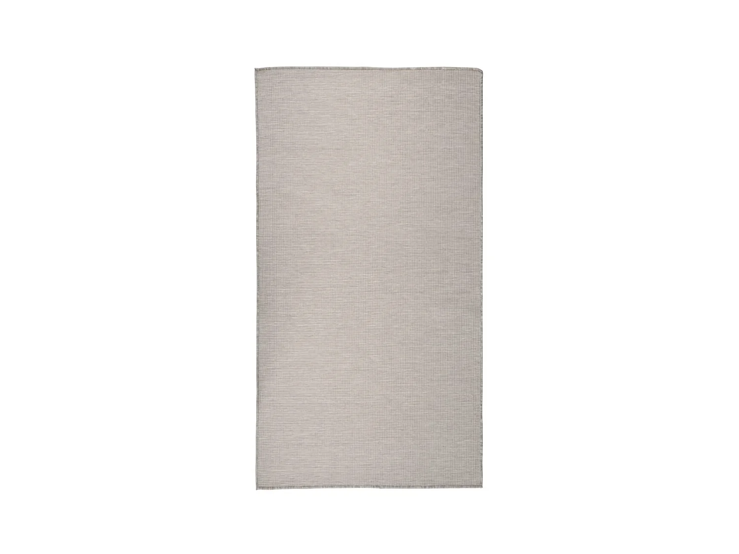 Buitenkleed platgeweven 80x150 cm taupe NL160882
