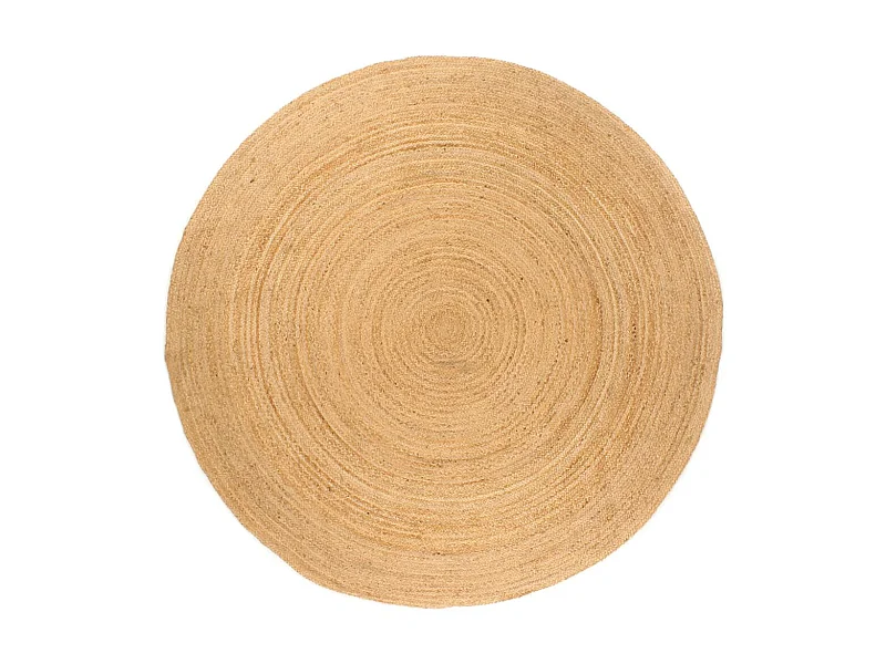 Tapijt rond 240 cm gevlochten jute NL109271