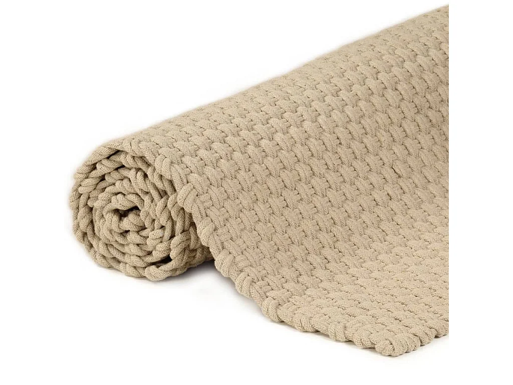 Tapis rectangulaire Naturel 120x180 cm Coton QBH54003