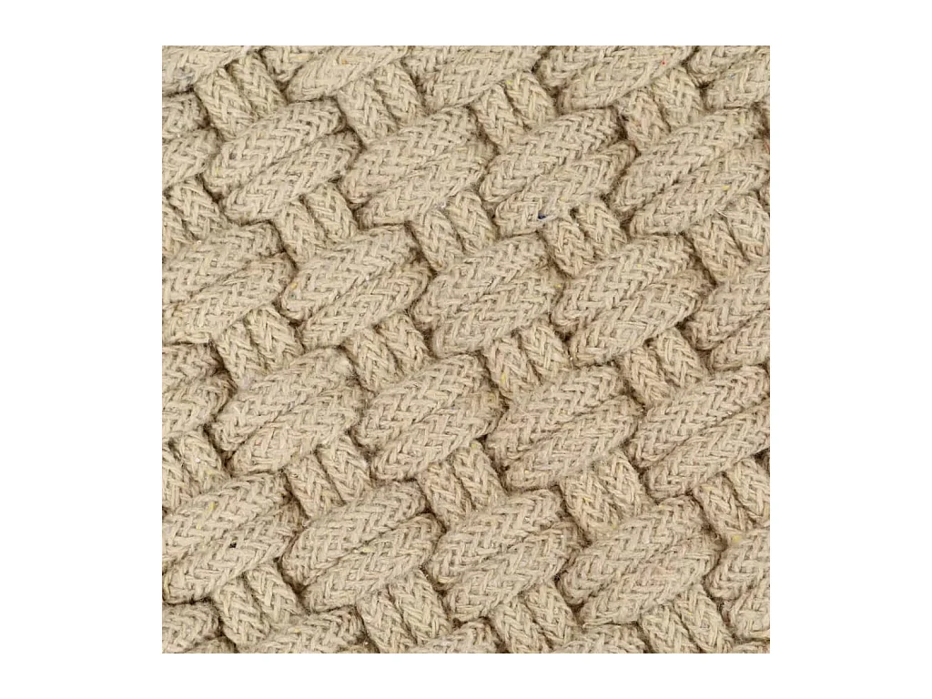 Tapete retangular natural 120x180 cm algodão PT878392