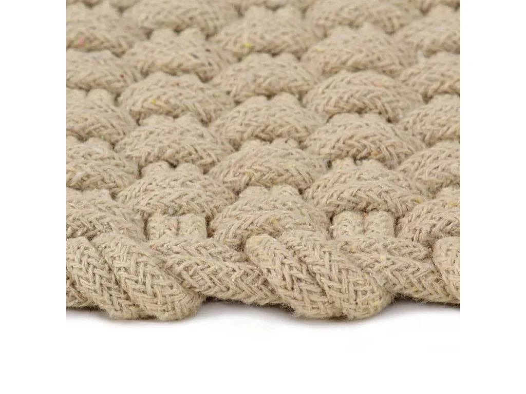 Tapis rectangulaire Naturel 120x180 cm Coton QBH54003