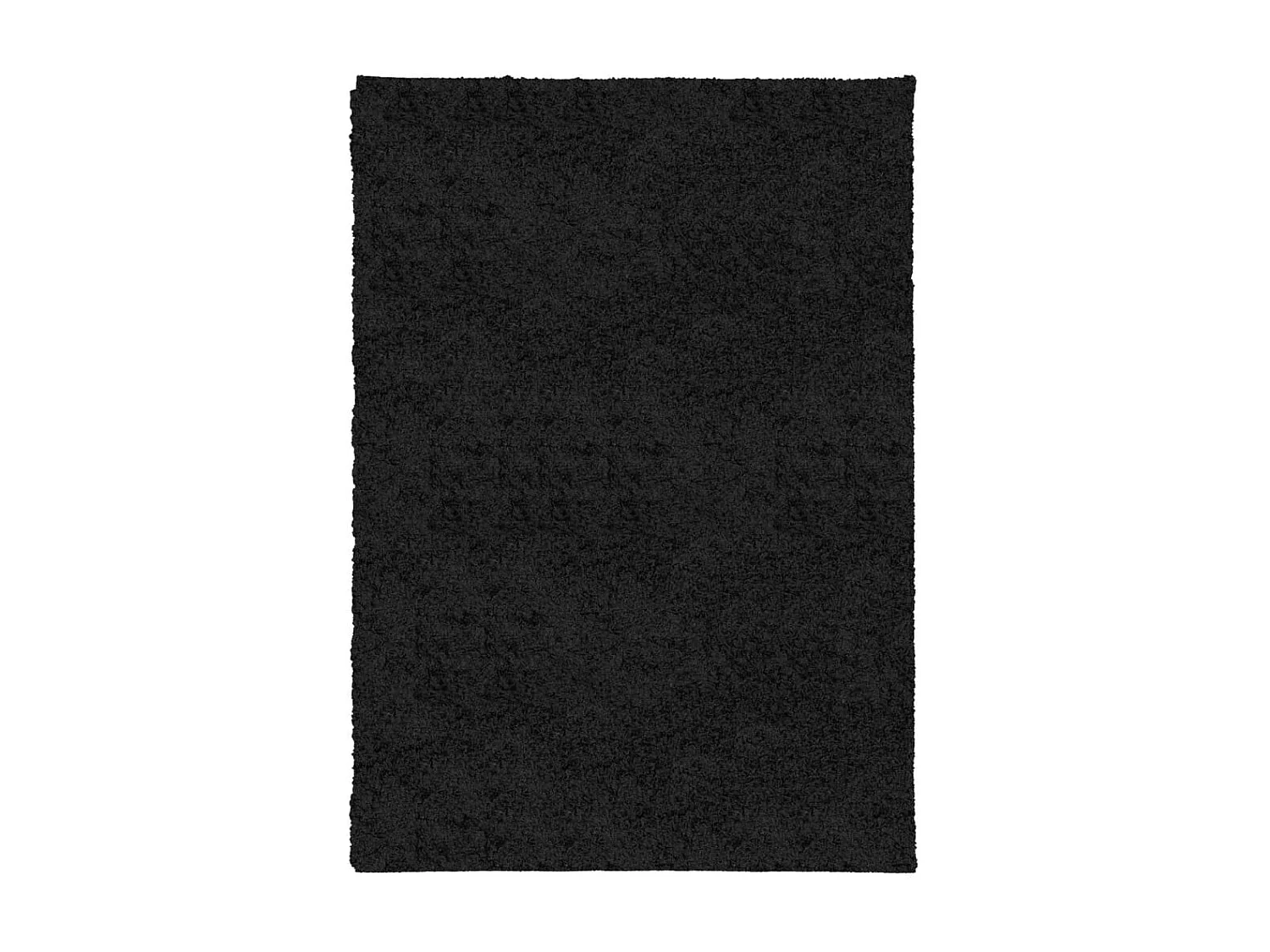 Tapis shaggy à poils longs moderne noir 120x170 cm QBH94433
