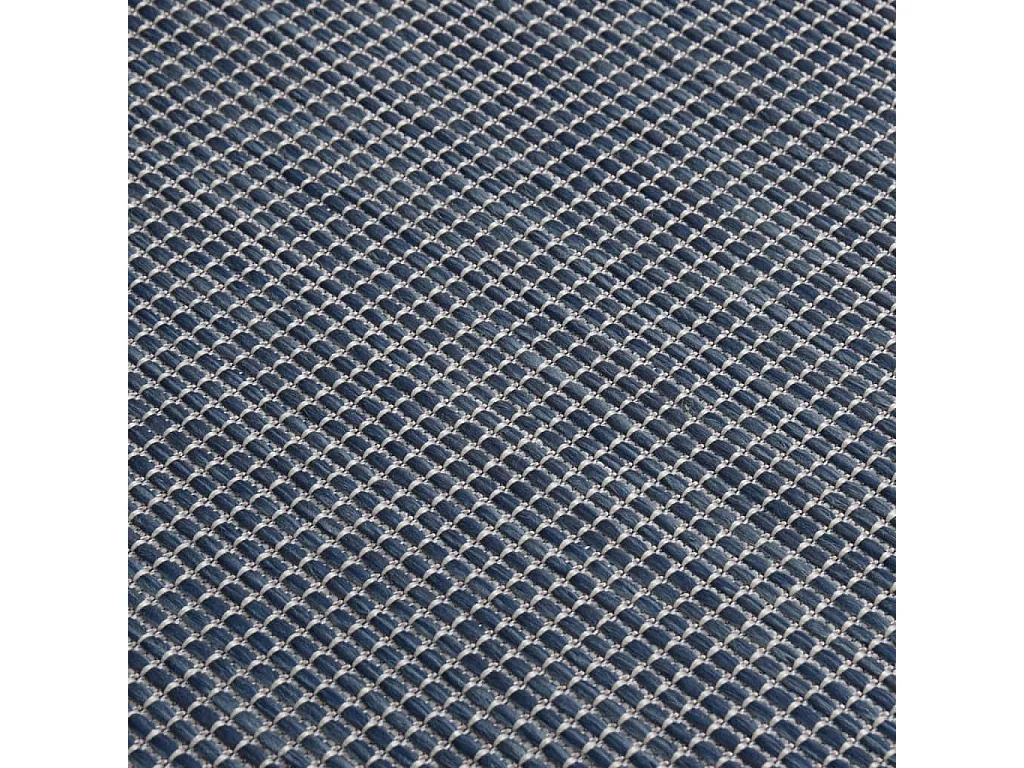 Tapete de tecido plano para exterior 200x280 cm azul PT492241