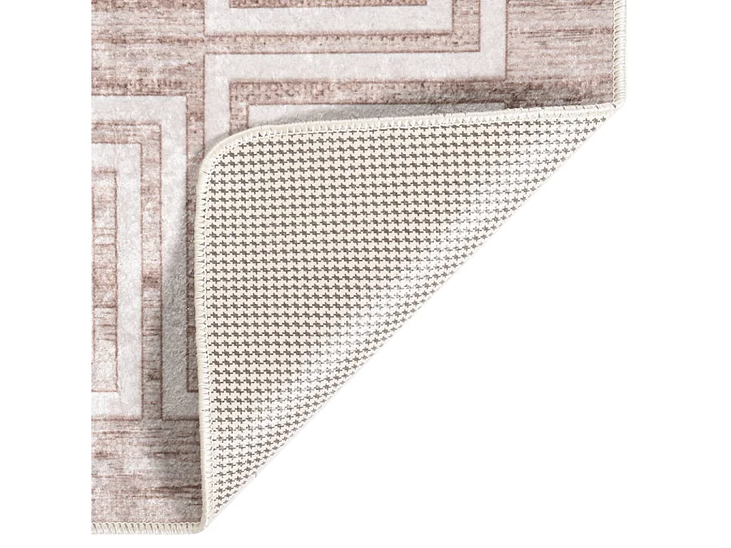 Tapis lavable antidérapant 80x150 cm Beige QBH70603