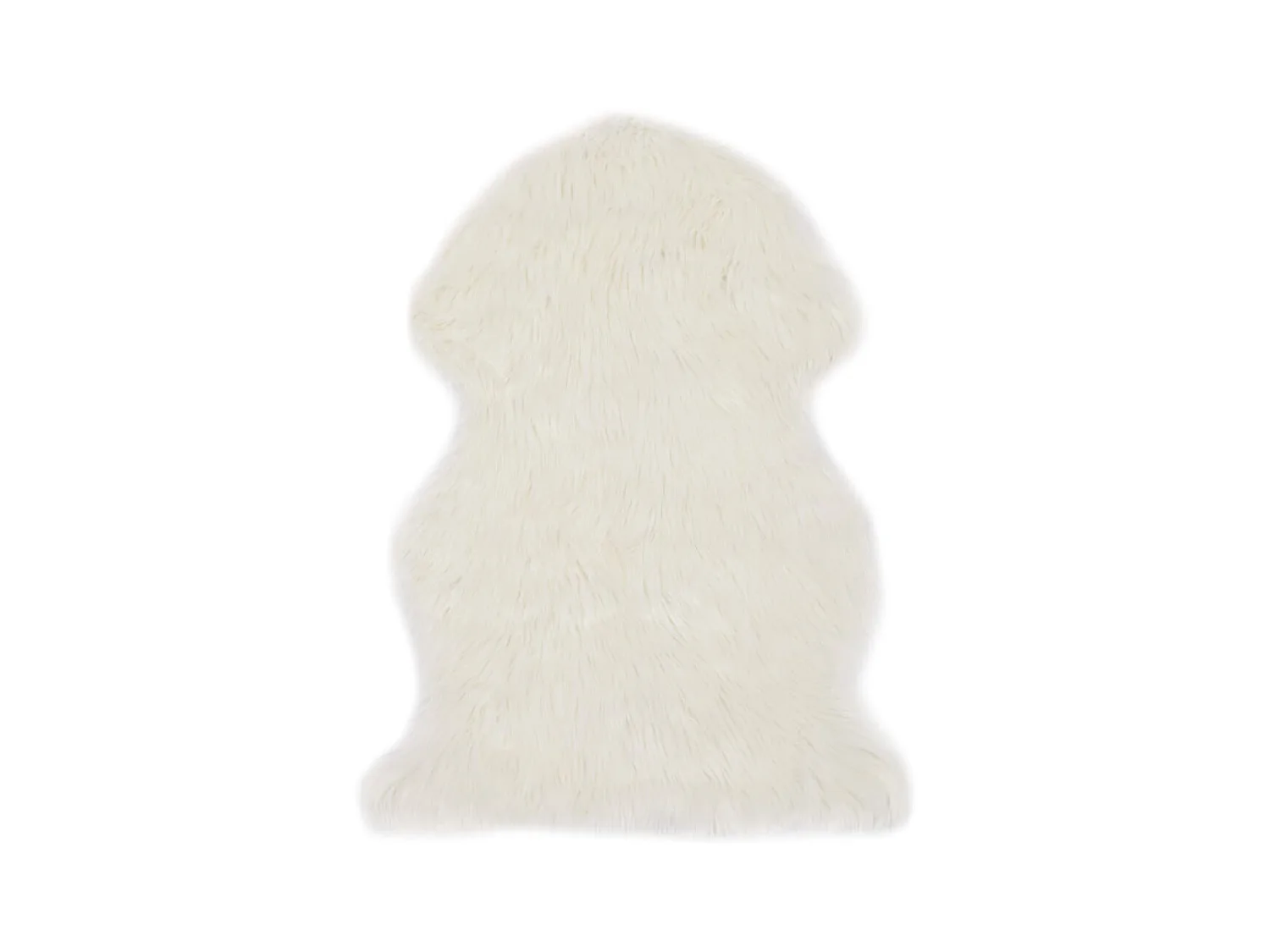 Tapis 60 x 90 cm Peau de mouton synthétique Blanc QBH77453