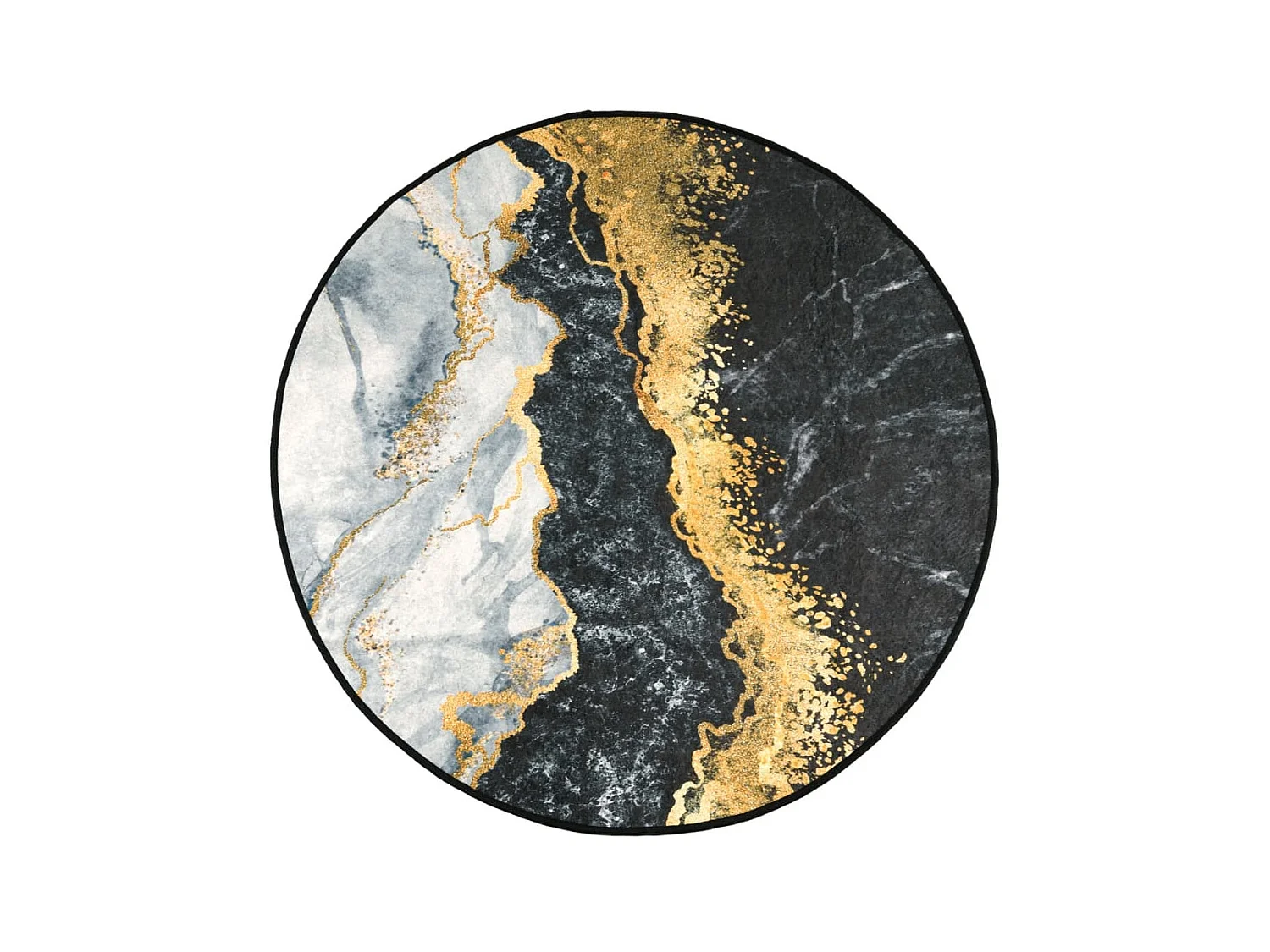 Alfombra lavable antideslizante multicolor Ø 120 cm ES76701