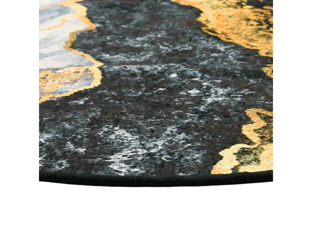 Tapis lavable multicolore Ø 120 cm antidérapant QBH13621