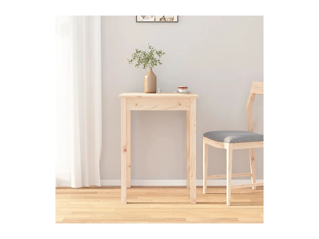 Table à manger 55x55x75 cm Bois massif de pin GHR62003