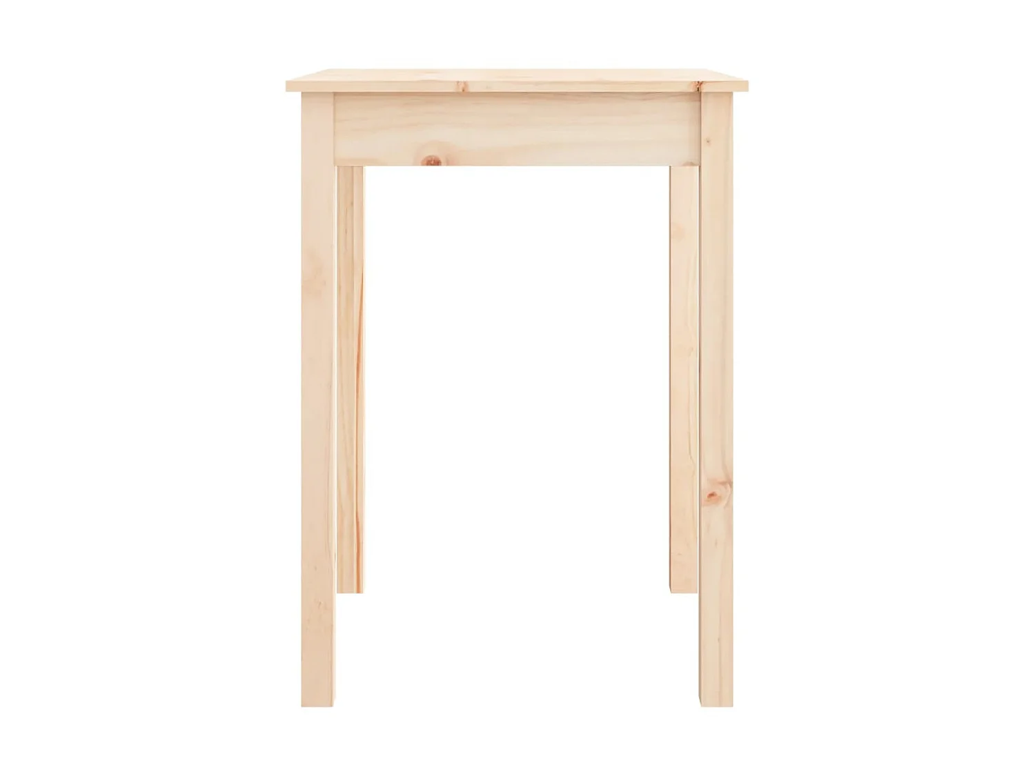 Mesa de jantar 55x55x75 cm madeira de pinho maciça PT872336