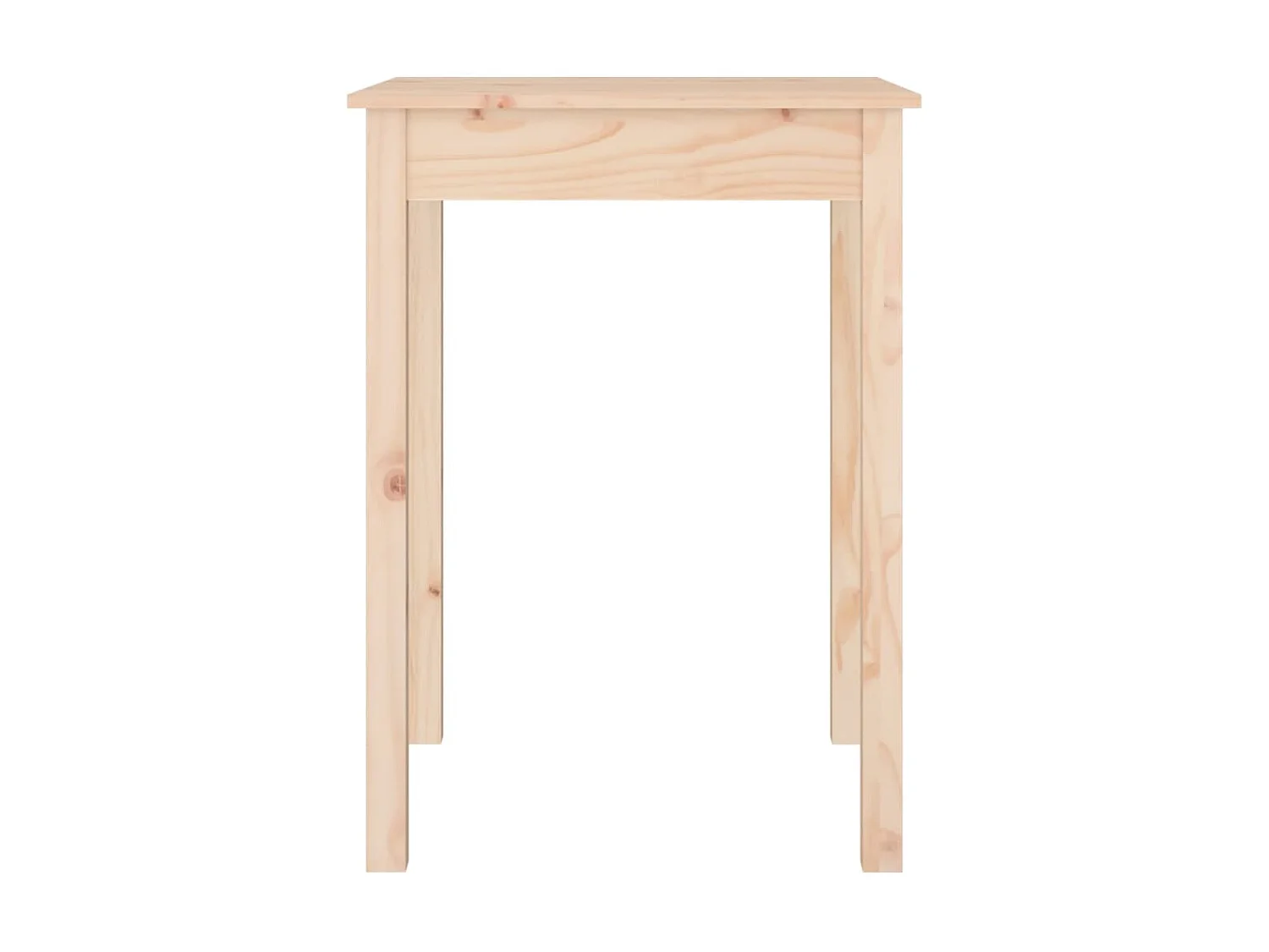 Mesa de jantar 55x55x75 cm madeira de pinho maciça PT872336