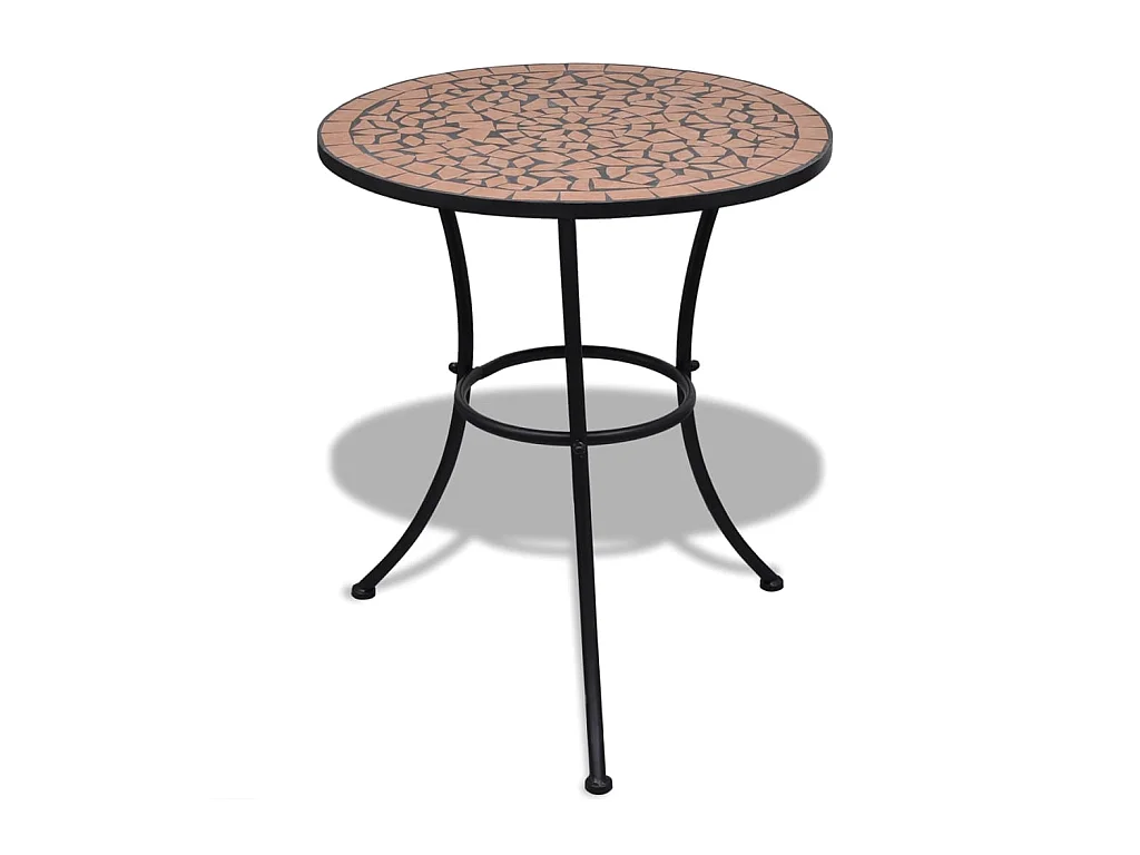 Table de bistro Terre cuite 60 cm Mosaïque GHR67146