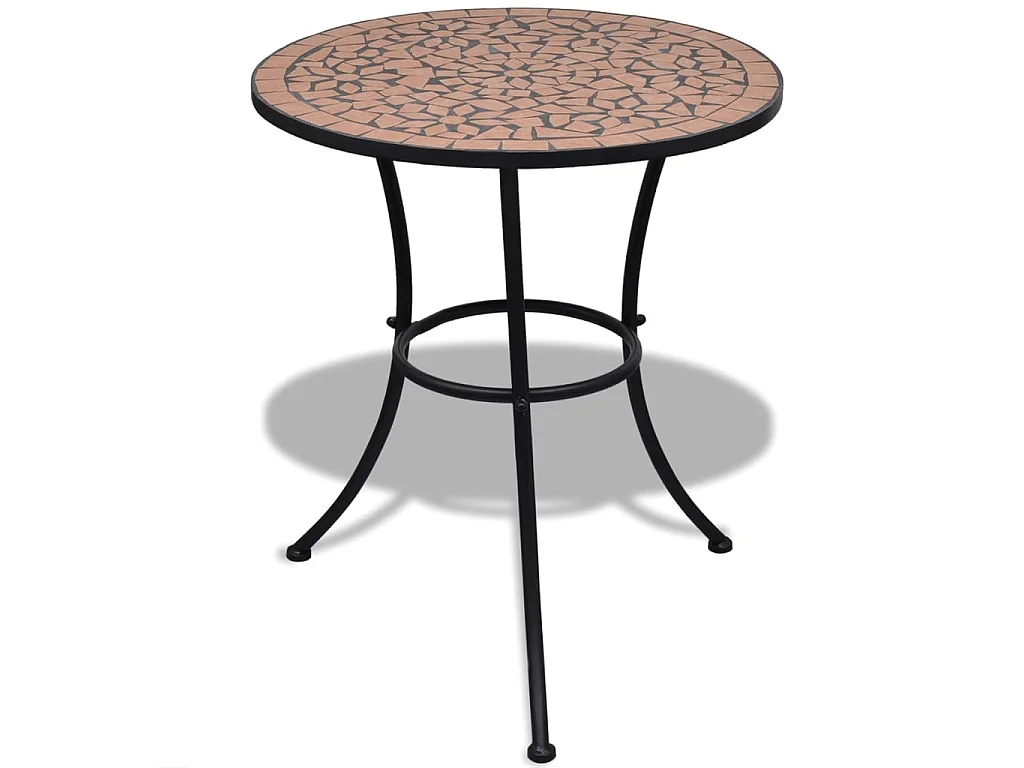 Table de bistro Terre cuite 60 cm Mosaïque GHR67146
