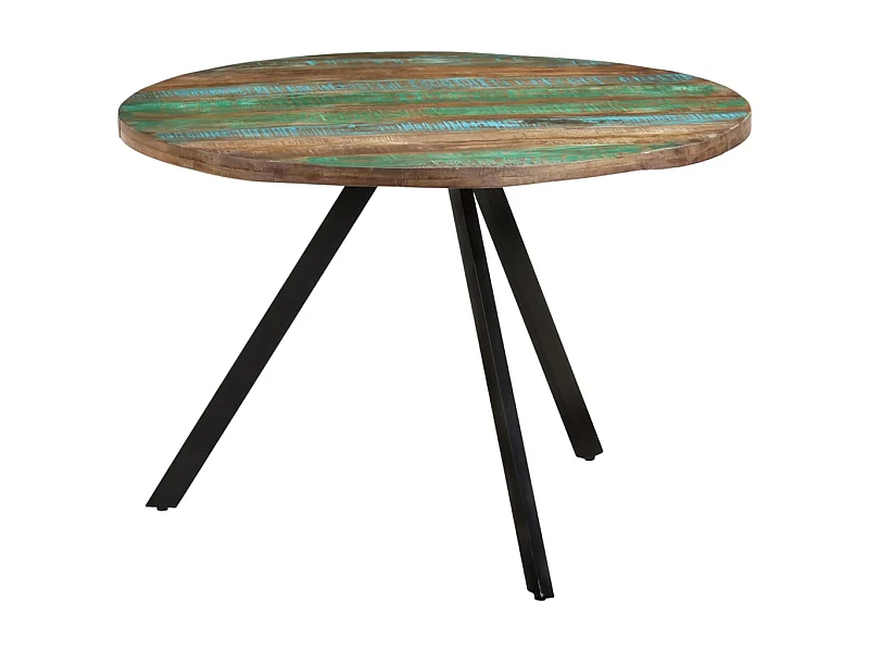 Mesa de jantar 110x75 cm madeira recuperada maciça PT477576