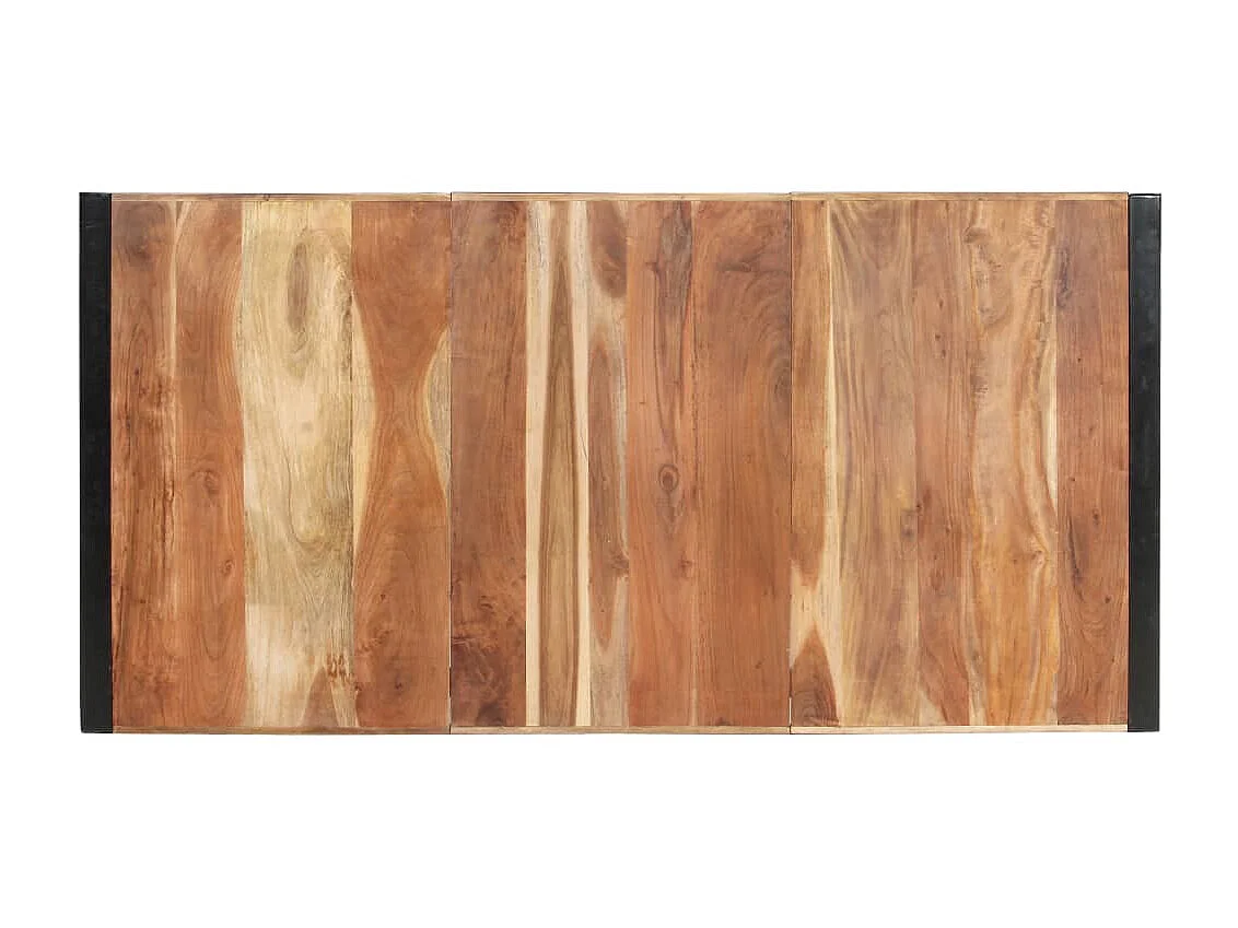 Mesa de jantar 200x100x75cm madeira maciça c/ acabam. sheesham PT570217