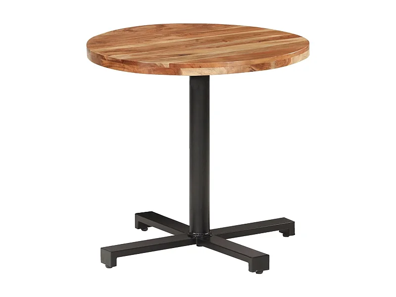 Table de bistro Ronde Ø80x75 cm Bois d'acacia massif GHR37794