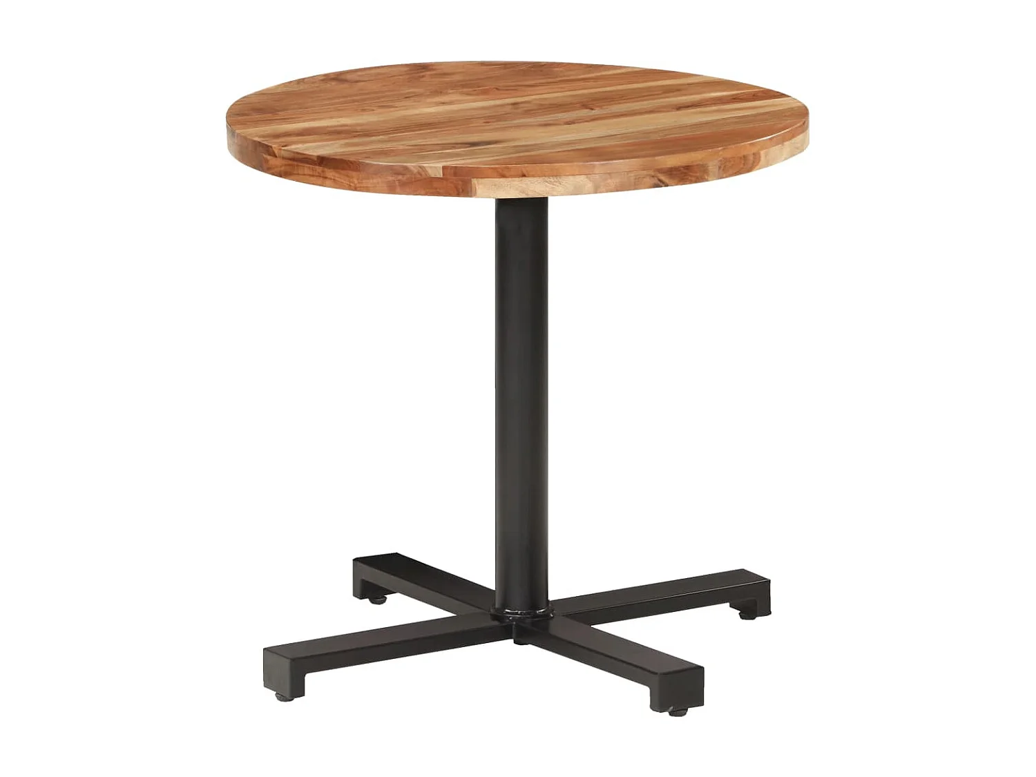 Table de bistro Ronde Ø80x75 cm Bois d'acacia massif GHR37794