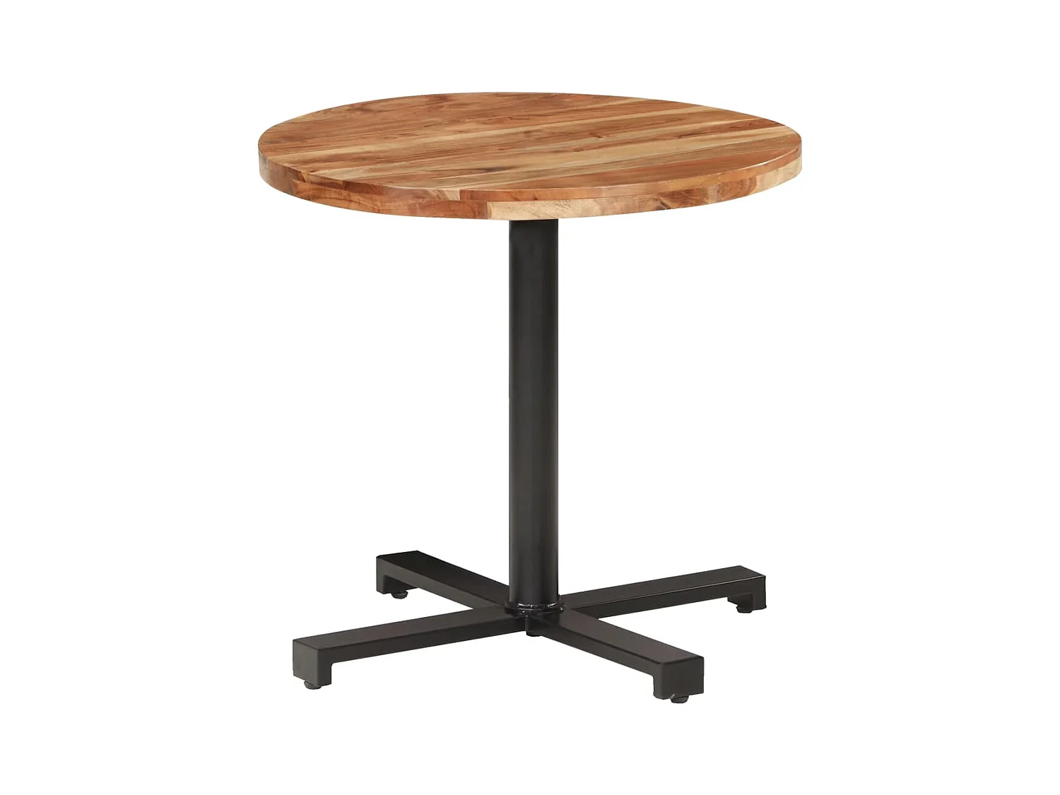 Table de bistro Ronde Ø80x75 cm Bois d'acacia massif GHR37794