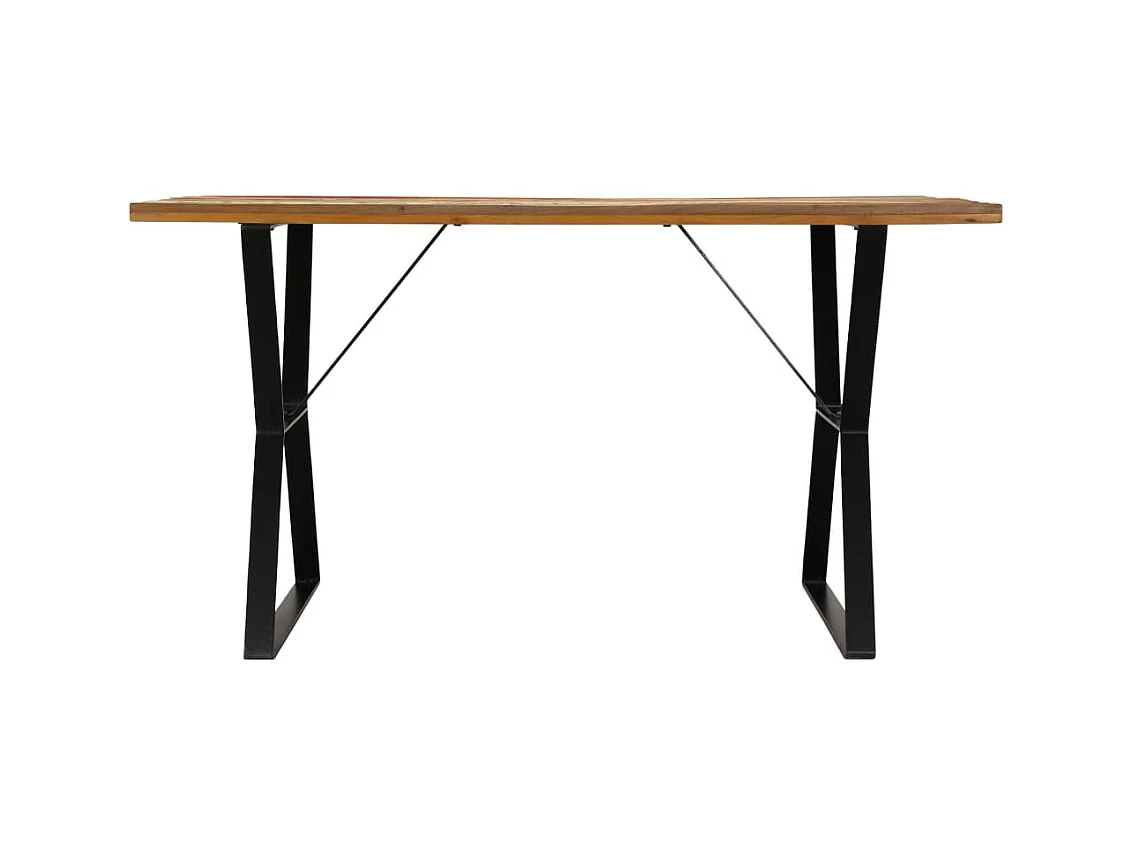 Table de salle à manger 140x80x76cm Bois de récupération massif GHR92064