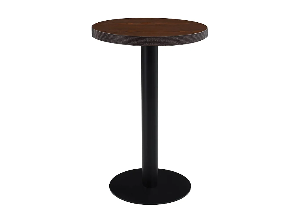 Table de bistro Marron foncé 50 cm MDF GHR51902