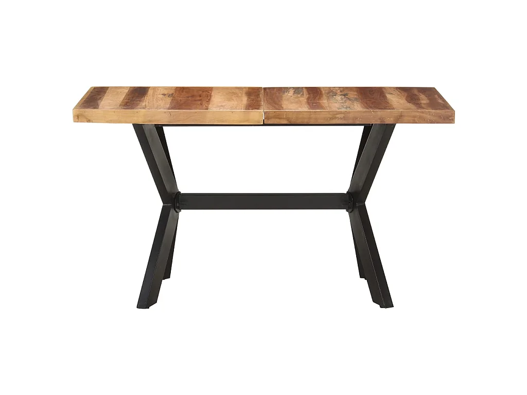 Mesa de comedor de madera acacia acabado miel 140x70x75 cm ES228945