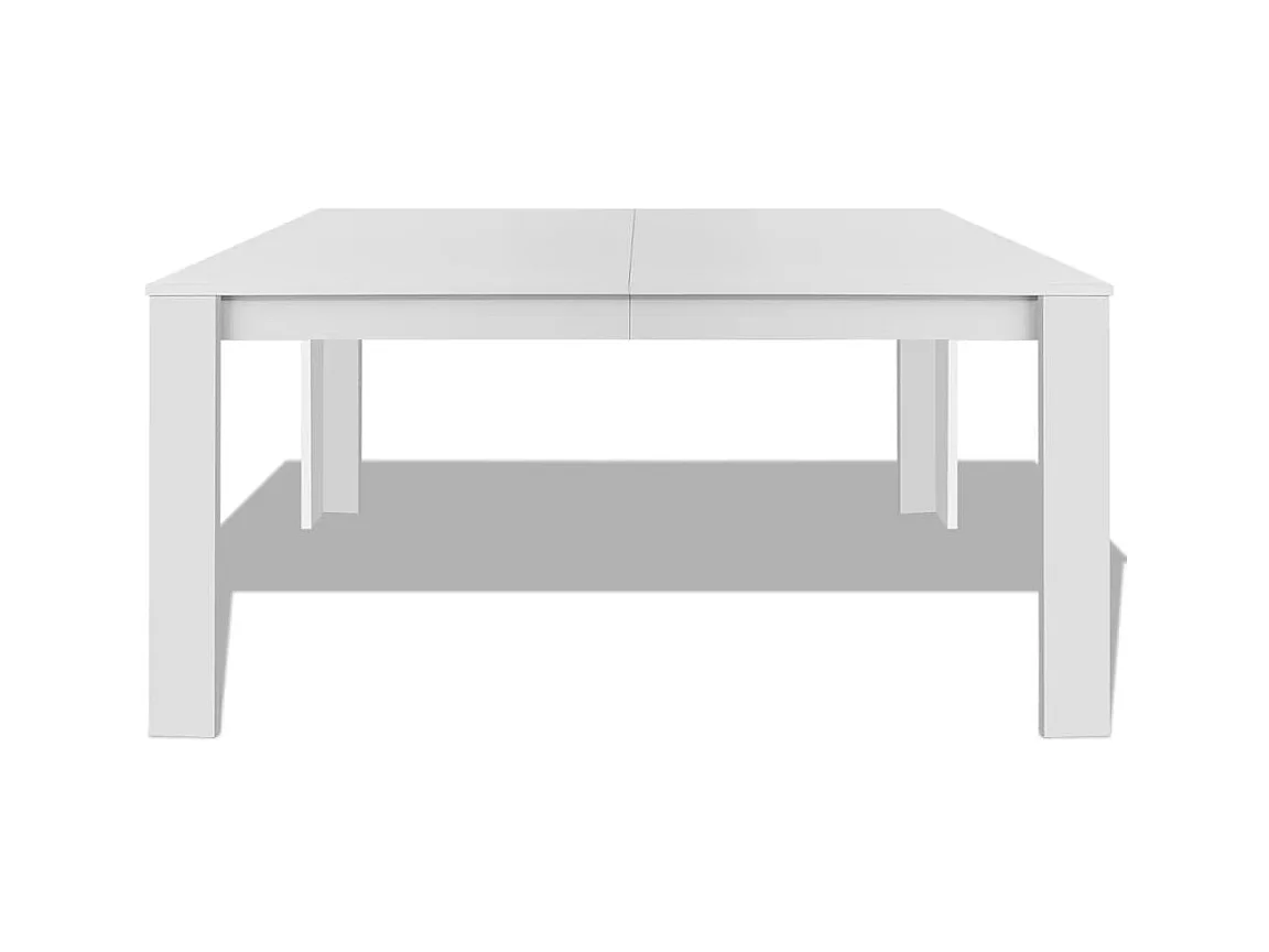 Table de salle à manger 140 x 80 x 75 cm blanc GHR34605