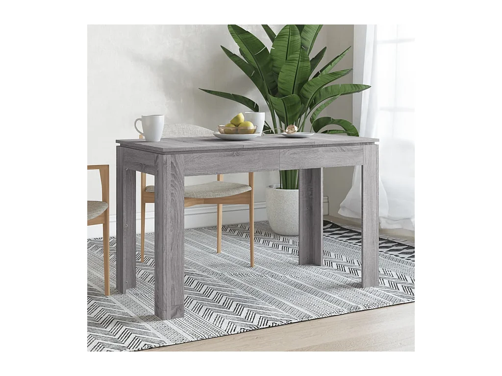 Table à dîner sonoma gris 120x60x76 cm bois d'ingénierie GHR95688