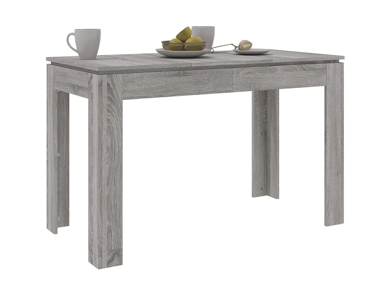 Mesa de comedor madera de ingeniería Sonoma gris 120x60x76 cm ES214294