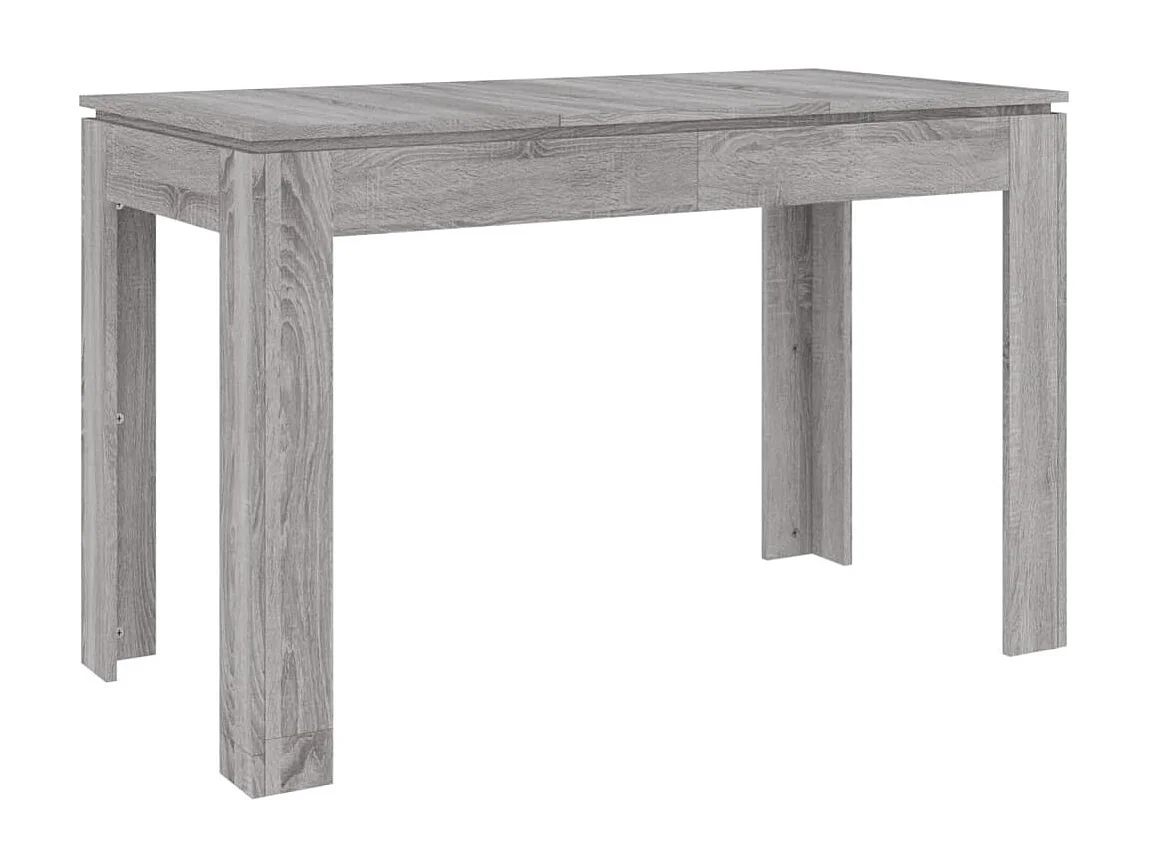 Mesa de jantar 120x60x76 cm derivados de madeira cinza sonoma PT743883
