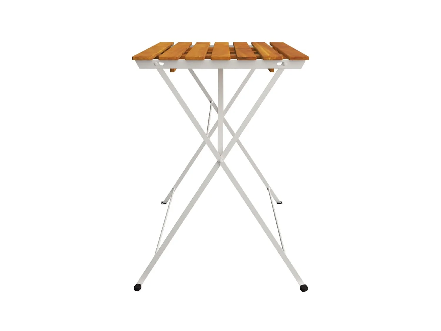 Bistrotafel inklapbaar 100x54x71 cm massief acaciahout en staal NL360659