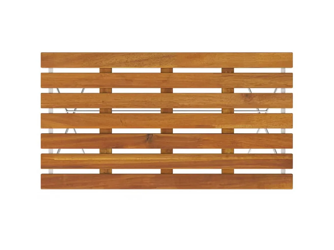 Bistrotafel inklapbaar 100x54x71 cm massief acaciahout en staal NL360659