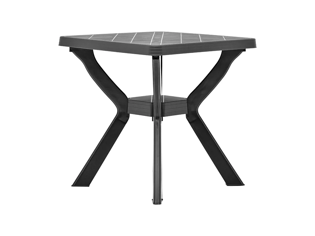Mesa bistró plástico gris antracita 70x70x72 cm ES914069