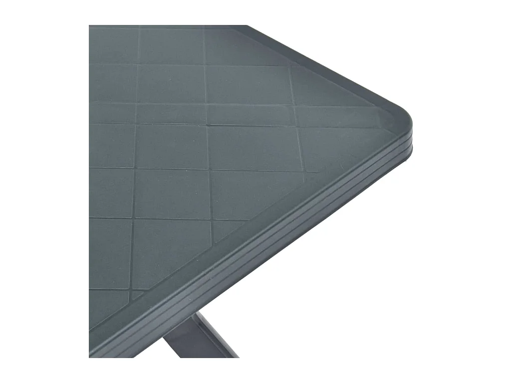 Mesa bistró plástico gris antracita 70x70x72 cm ES914069