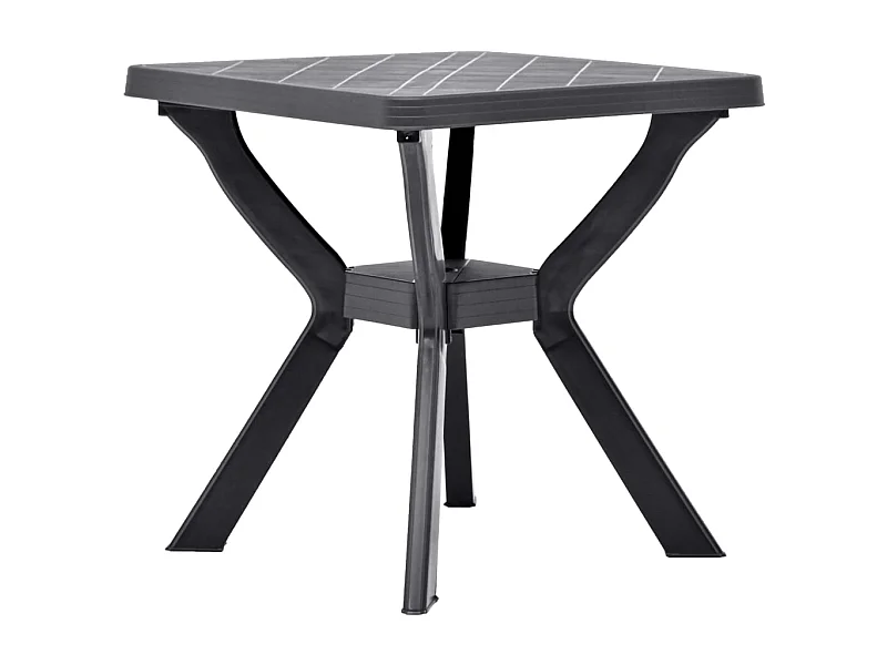 Bistrotafel 70x70x72 cm kunststof antraciet NL178505